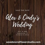 “Beautiful engraved wooden anniversary and birthday cards – personalized eco-friendly wooden greeting cards for special occasions.”